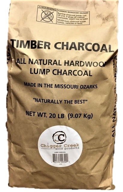 Chigger Creek  All Natural Hickory and Oak  Lump Charcoal  20 lb. 